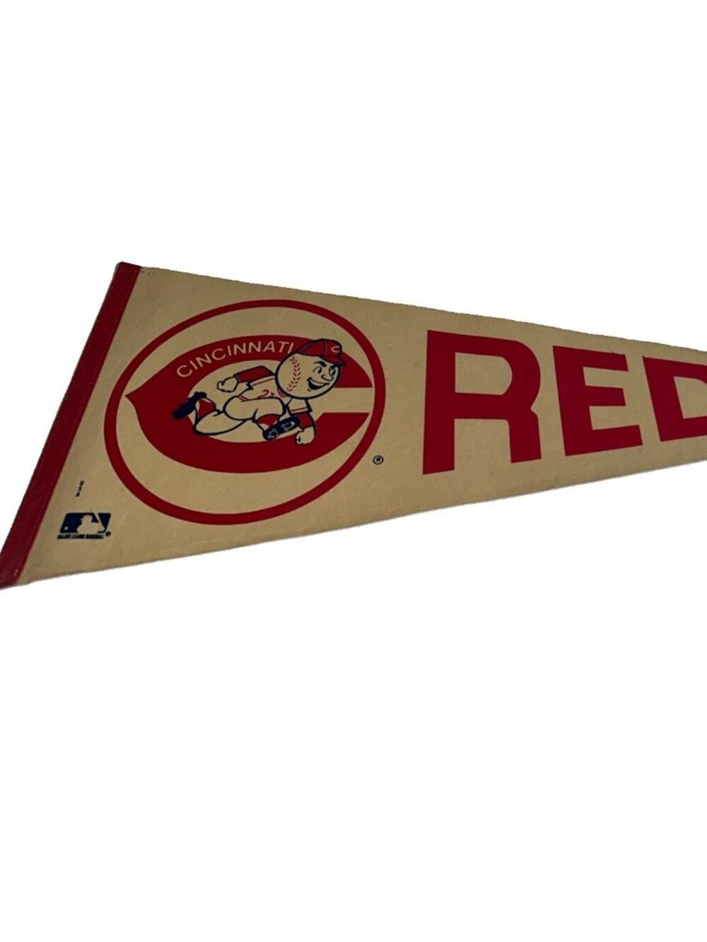 VINTAGE 1980'S CINCINNATI REDS  MLB 30" FULL SIZE PENNANT Memorabilia